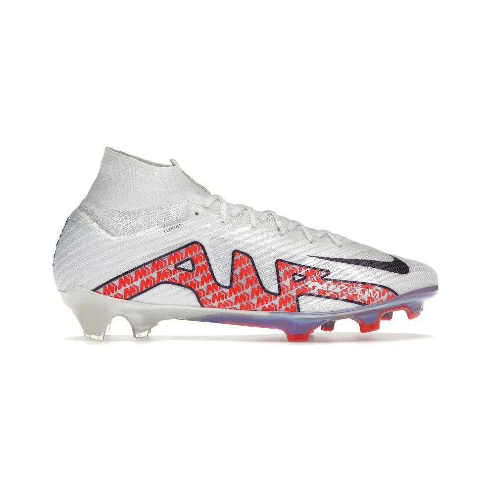 Nike Zoom Mercurial Superfly 9 Elite FG White Bright Crimson (DJ4977-101)
