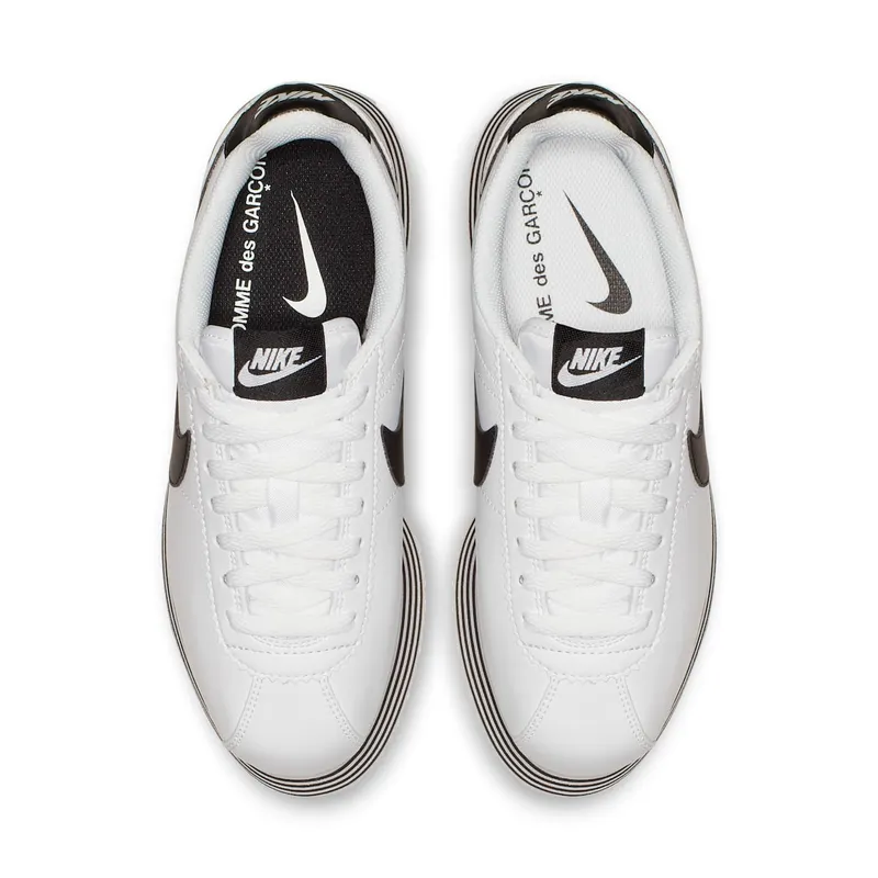 Nike Cortez Platform Comme des Garcons White Black (W) White/Black (BV0070-100)