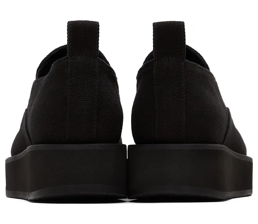 Jil Sander Black Slip-On Platform Sneakers (JS37050B_14042) (4)