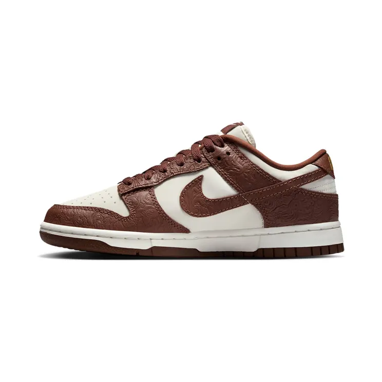 Nike Dunk Low Embossed Baroque “Sail / Metallic Gold / Fauna Brown” (IF3944-100)