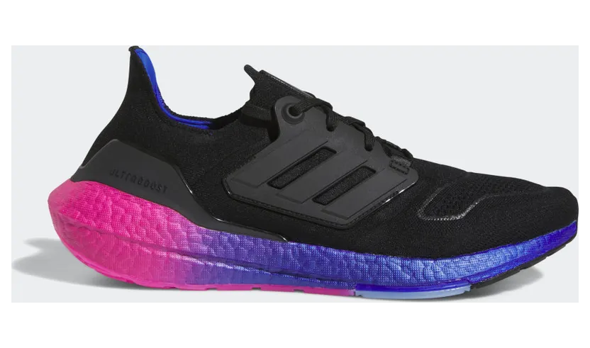 adidas Ultraboost 22 Core Black / Core Black / Lucid Blue (HQ8593)