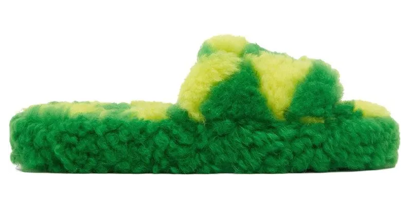 Bottega Veneta Teddy Sandal Green Yellow (690537V1KV04852)