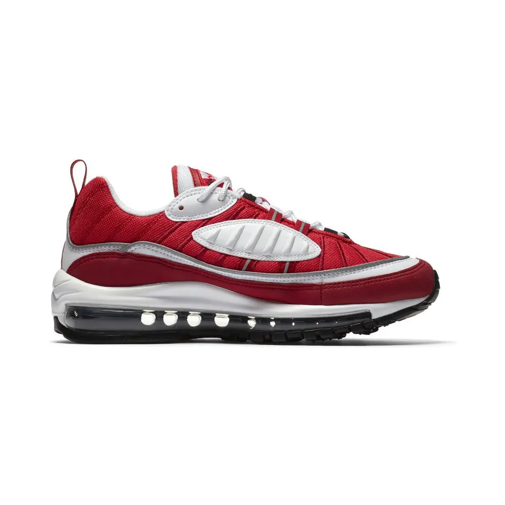 Nike Air Max 98 Gym Red (W) White/Black-Gym Red-Reflect Silver (AH6799-101)