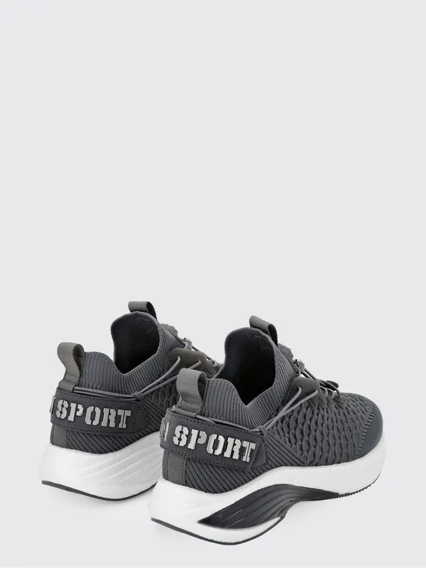 Plein Sport Crochet Knit Sneakers Grey (SAESUSC0751STE003N72) (2)