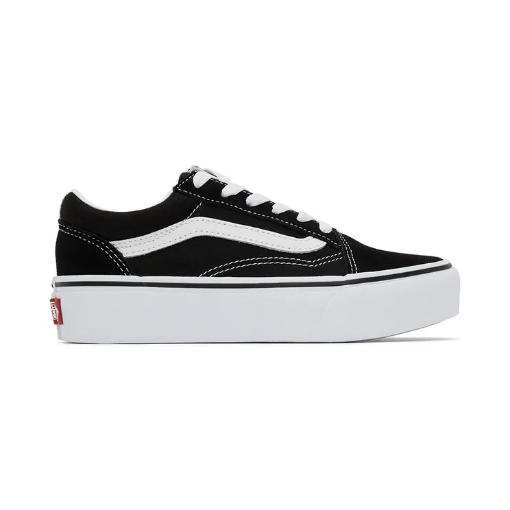 Vans Kids Black Old Skool Platform Little Kids Sneakers (VN0A3TL36BT1)