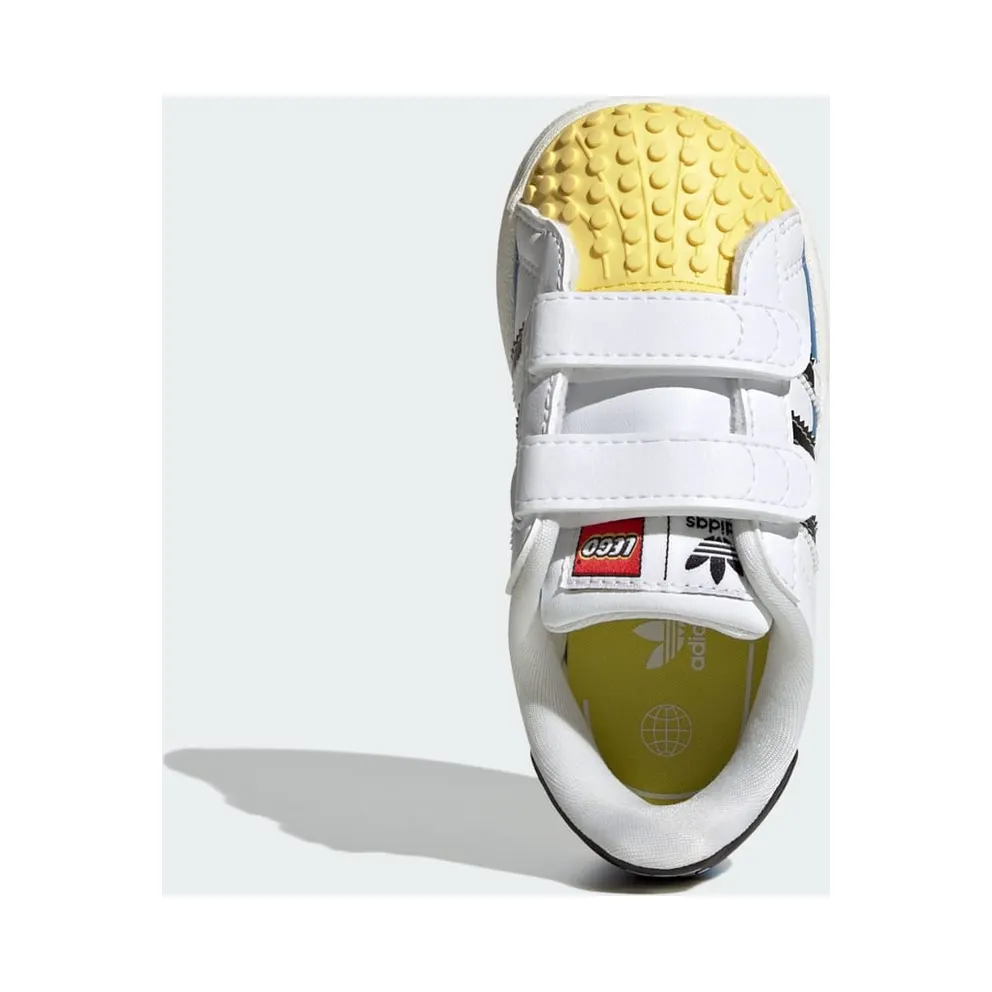 adidas Superstar x LEGO® Kids Cloud White / Core Black / Bright Blue (IF2913)