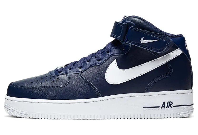 Nike Air Force 1 ’07 Mid ‘Navy’ Midnight Navy/White (CK4370-400)
