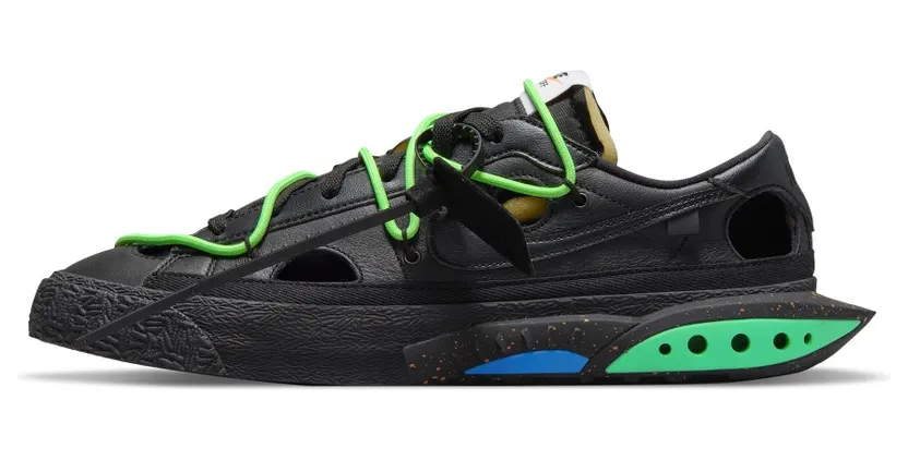 Nike x Off-White Blazer Low Black and Electro Green (DH7863-001)
