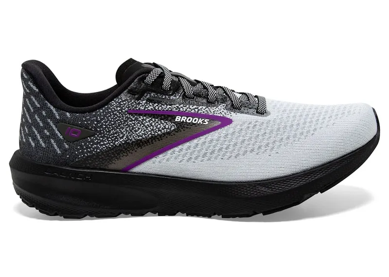 Brooks Launch 10 Black White Violet (120398-1B-085)