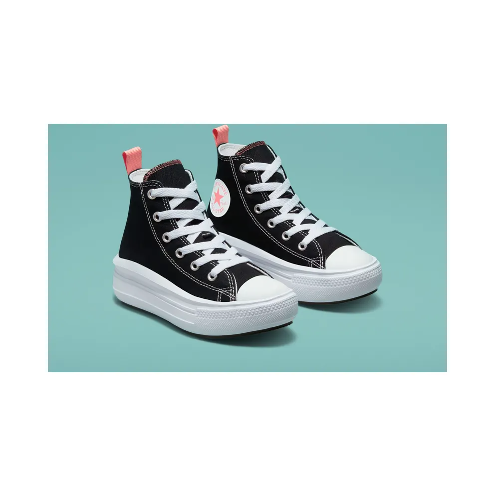 Converse Canvas Color Chuck Taylor All Star Move Black/pink Salt/White
