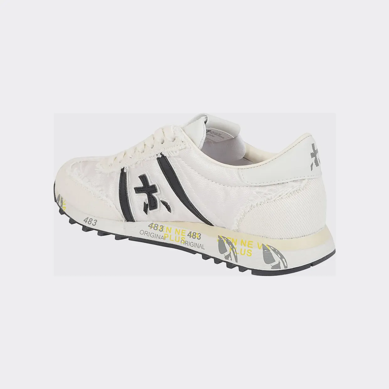 Premiata Lucy Cotton Twill and Nylon Sneakers White (LUCY8139) (2)
