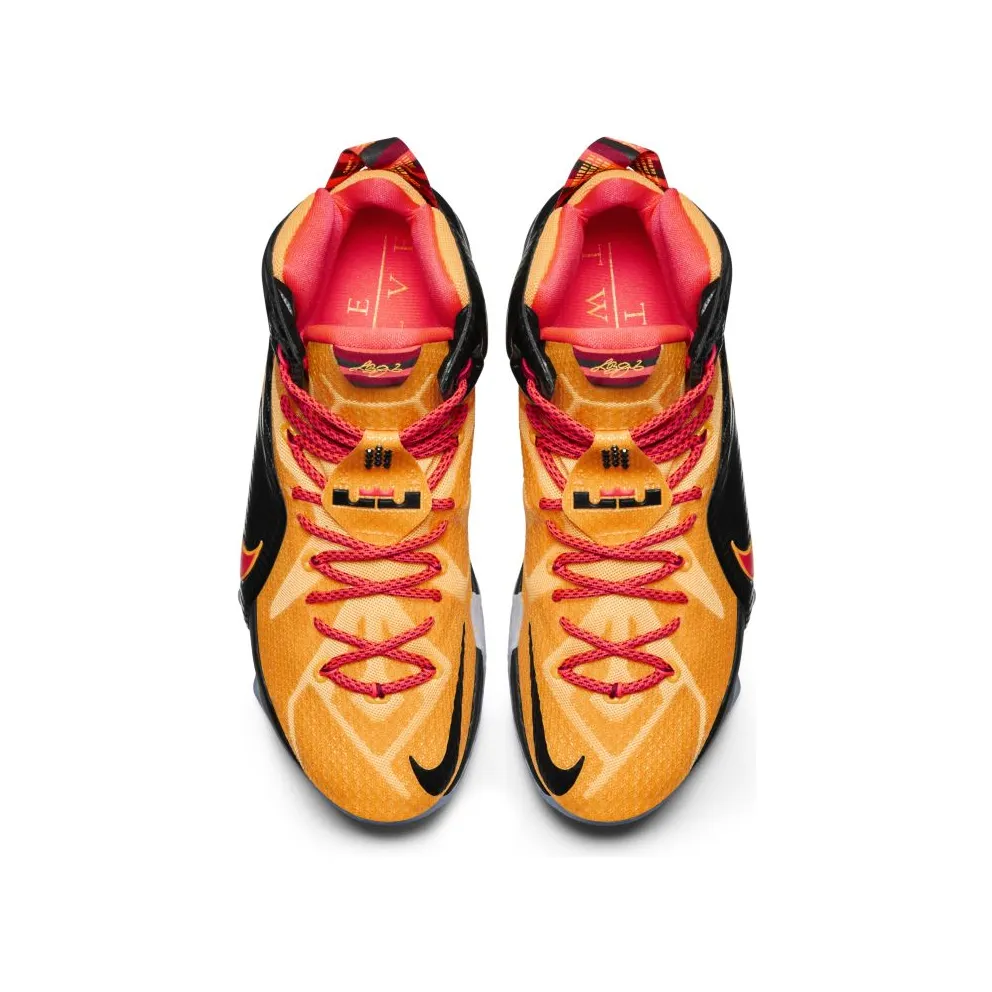 Nike LeBron 12 Witness Laser Orange/Green Glow-Black (684593-830)