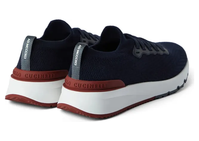 Brunello Cucinelli Lace-up Knitted “Blue” (MZUPMBO252 CP307) (3)