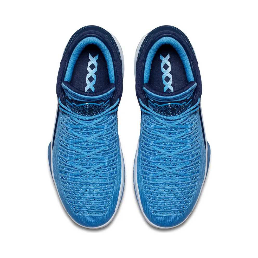 Jordan XXXII Low UNC Win Like 82 University Blue/Metallic Silver-Black-White (AA1256-401)