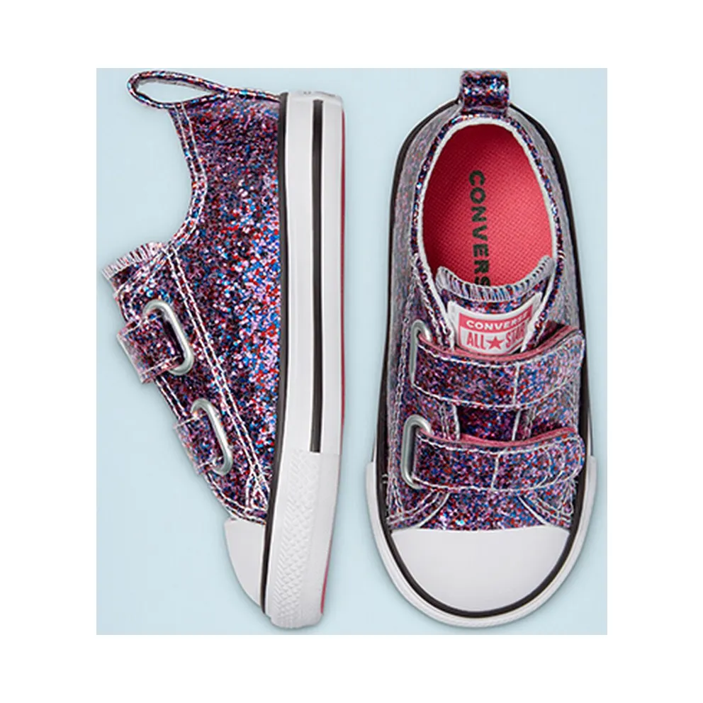 Converse Coated Glitter Easy-On Chuck Taylor All Star Low Top Bold Pink/white/black (770178C)