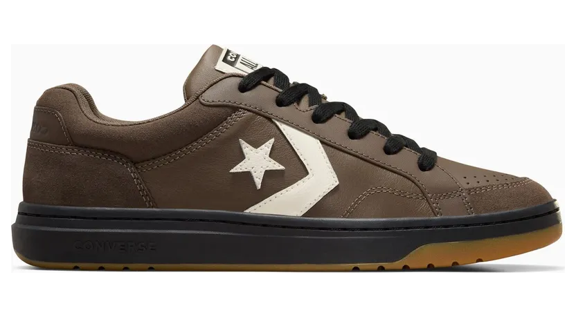 Converse Pro Blaze Classic Leather & Suede Engine Smoke/Black/Egret (A11646C)