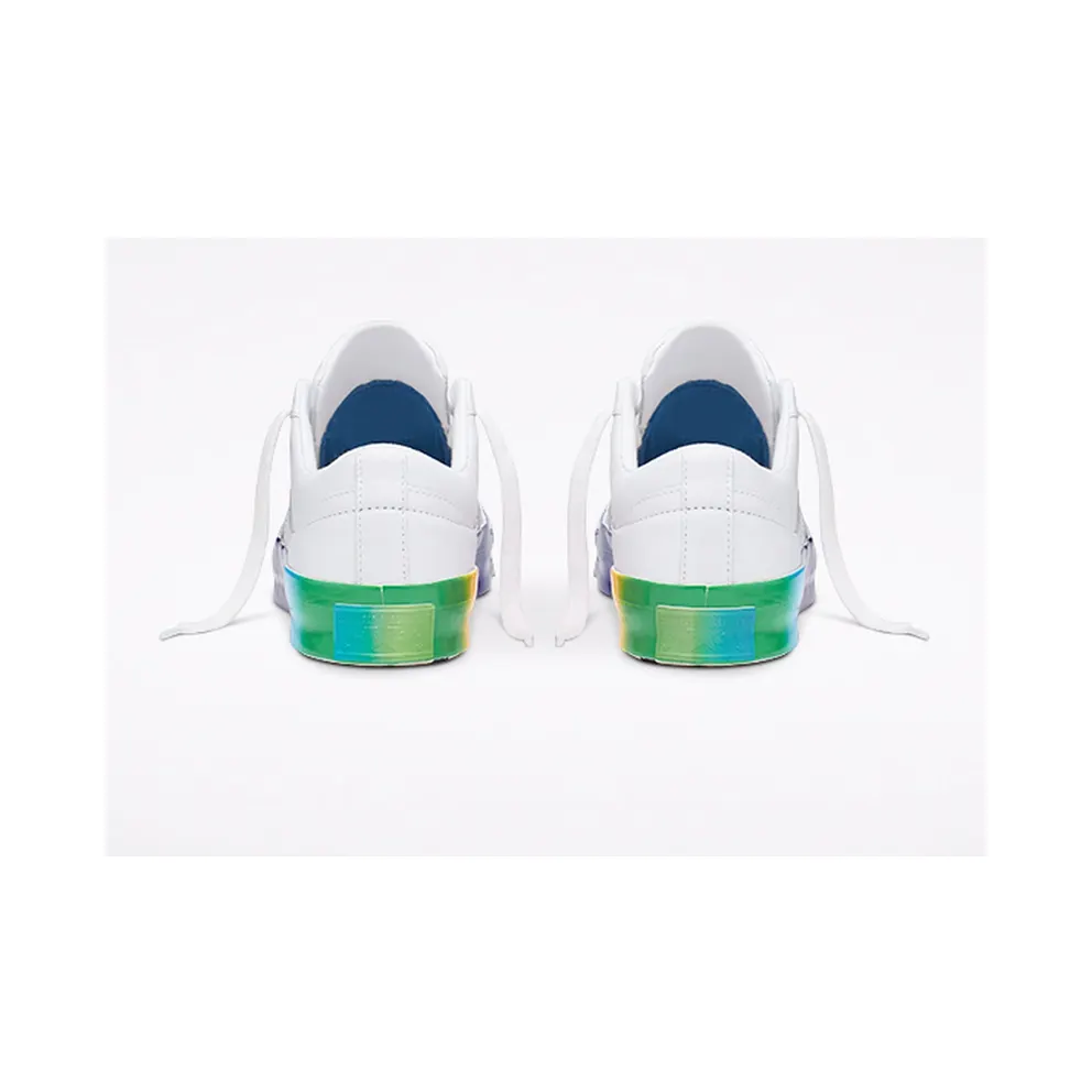 Converse One Star Ox Golf Le Fleur Rainbow Sole White/White-Multi (166409C)