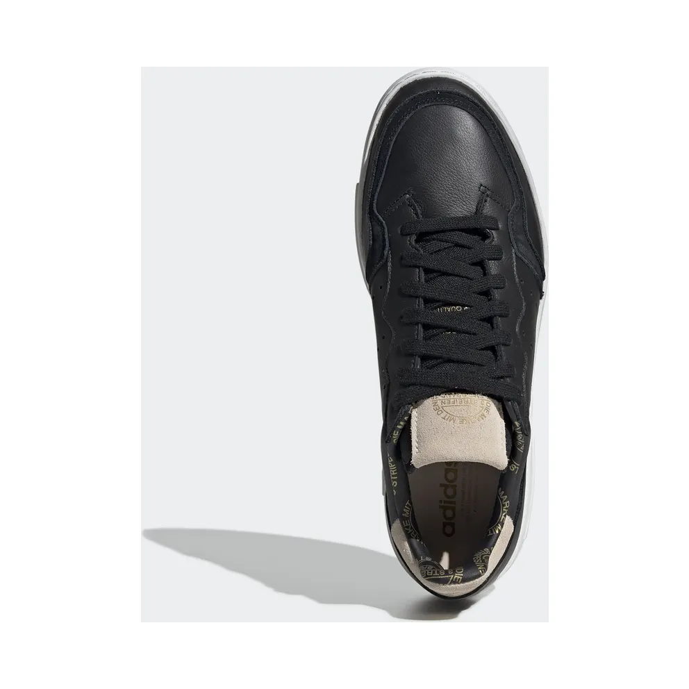adidas Supercourt Core Black Linen Core Black/Linen/Gold Metallic (EG5015)
