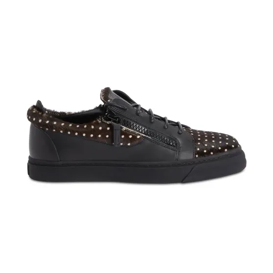 Giuseppe Zanotti Frankie mit doppeltem Reißverschluss “Black” (RU00129K47)