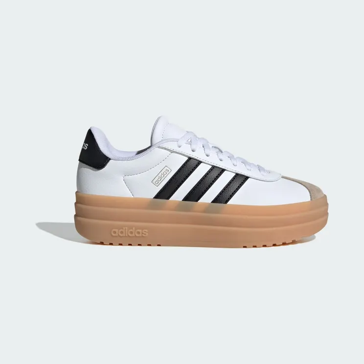 adidas VL Court Bold Lifestyle Shoes Kids “Cloud White / Core Black / Wonder Beige” (JP5074)