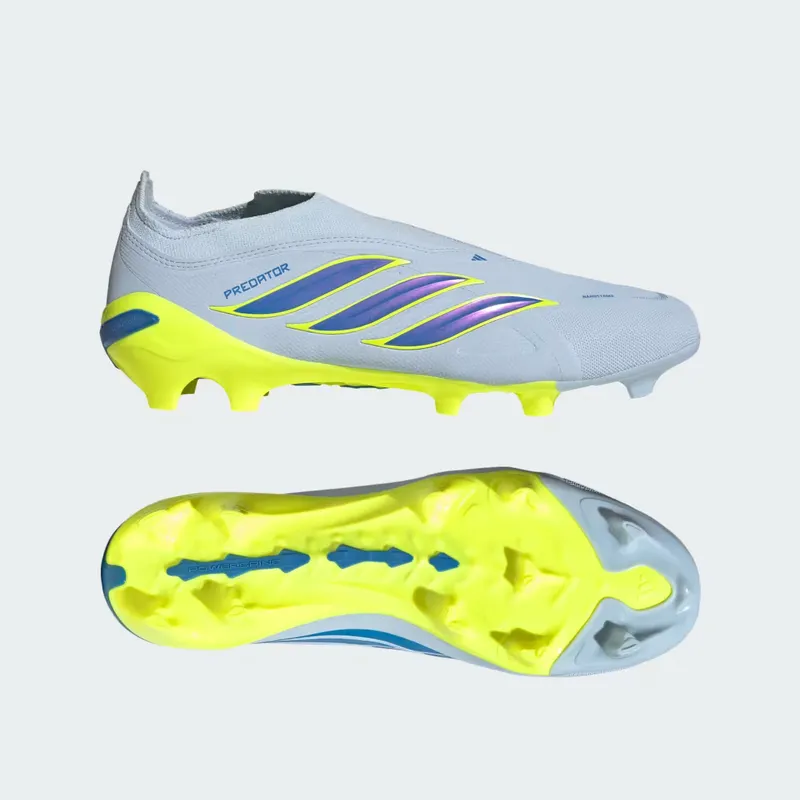 adidas Predator League Laceless Firm Ground Football Boots “Crystal Sky / Ray Blue / Team Solar Yellow 2” (JS2999)