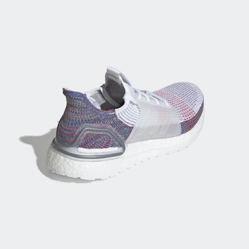 adidas Ultra Boost 2019 White Multi-Color Cloud White/Crystal White/Blue (B37708)