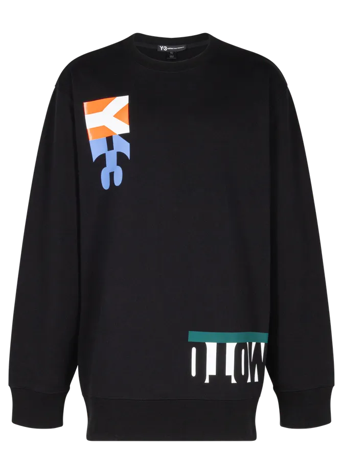 Adidas Y-3 M-Cut Graphic Crewneck “Black” (FS5593)