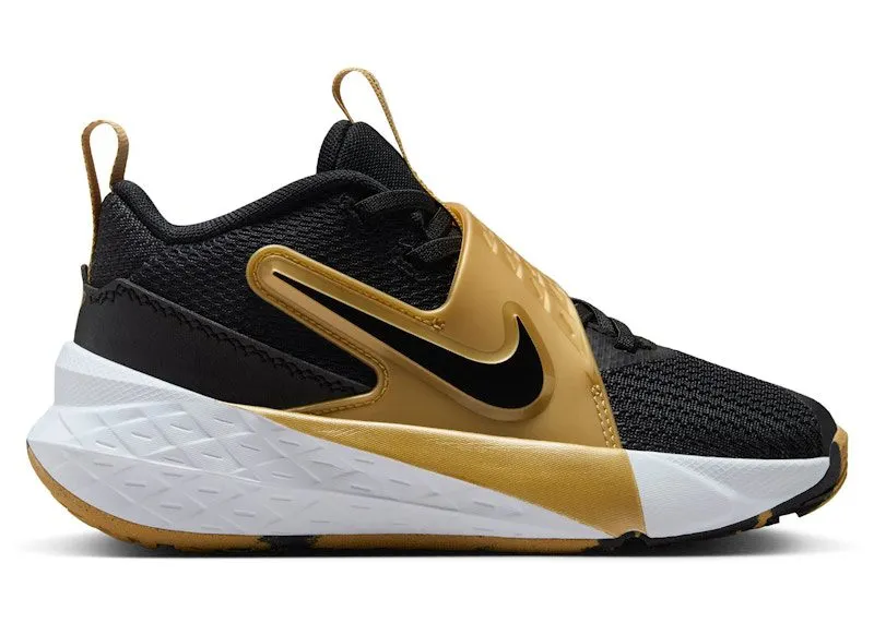 Nike Team Hustle D 12 Black Metallic Gold White (HF6280-003)