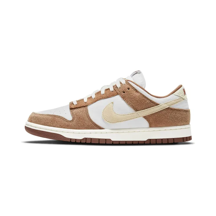 Nike Dunk Low Medium Curry: ruw suede in drie warme tinten