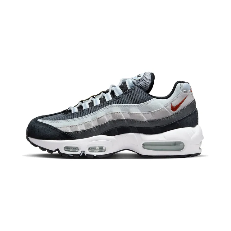 Nike Air Max 95 “Wolf Grey / Black / Blue Tint / Rugged Orange” (DM0011-011)