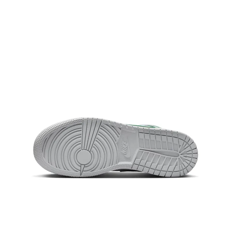Jordan 1 Mid GS “White Pure Platinum Pine Green” (DQ8423-142)