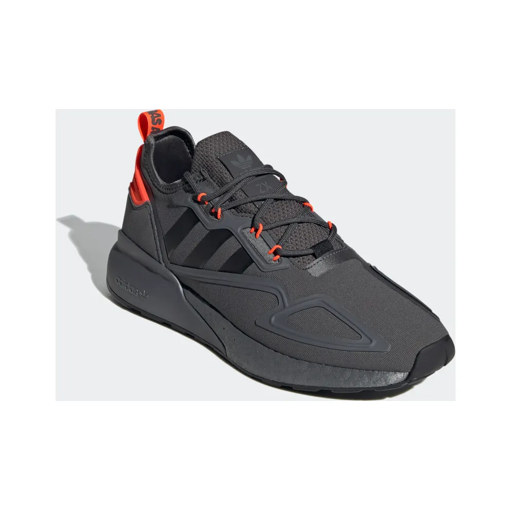 adidas ZX 2K Boost Grey Six / Core Black / Solar Red (H06576)