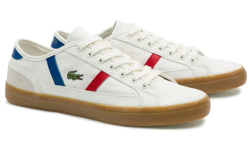 Lacoste Herren-Sneakers SIDELINE TRICOLORE Weiss (37CMA0067-40F)