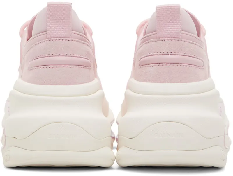 Balmain Pink B-Bold Low-Top (YN1VI541LSWT)