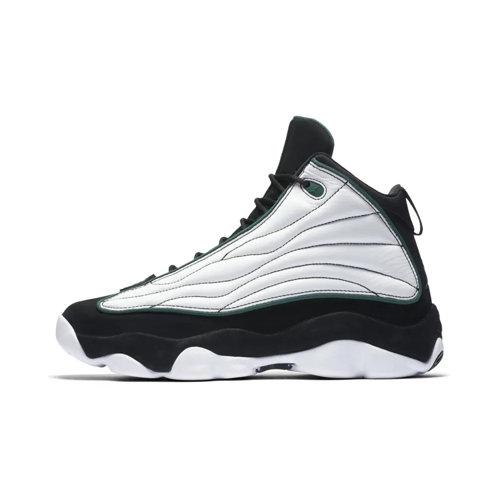Jordan Pro Strong White Black Green Black/Dark Pine-White (407285-011)