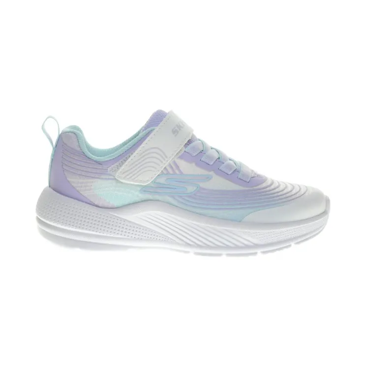 Skechers Microspec White Mesh / Lavender Trim / Mint Trim (303575-WLVM)