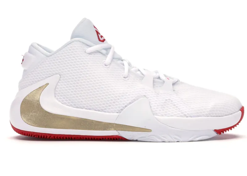 Nike Zoom Freak 1 Roses (GS) White/Metallic Gold-University Red (BQ5633-100)