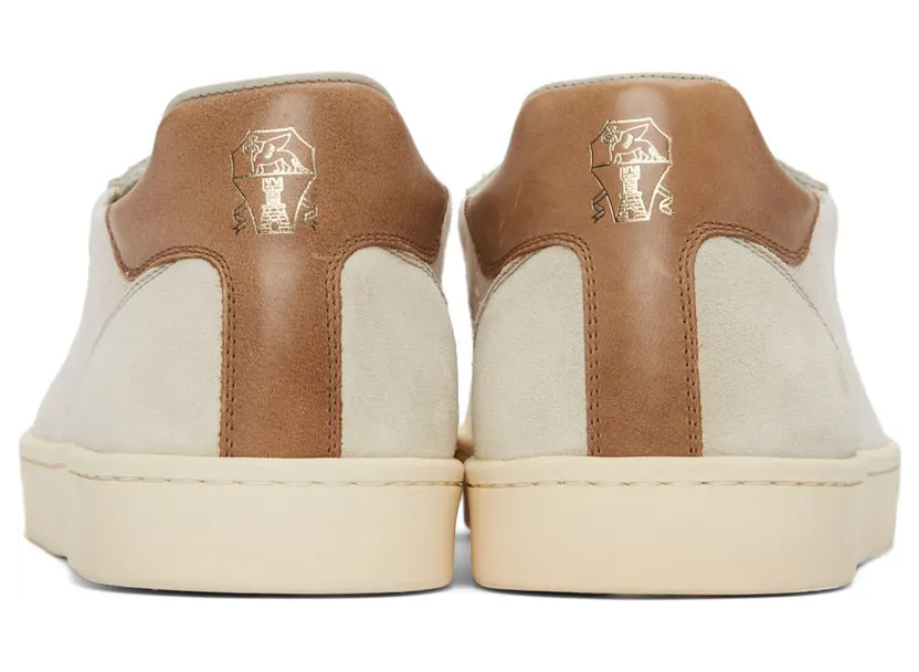 Brunello Cucinelli Beige Knit Hybrid Sneakers (MZUKRSN286) (4)