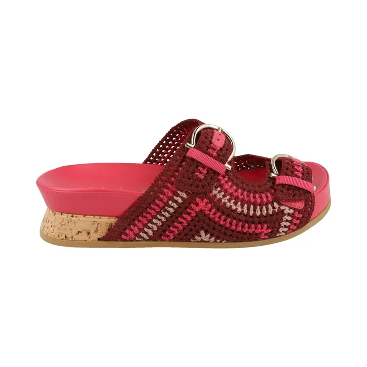 Ferragamo Shaula Crochet Sandals Purple (01E587-758193)