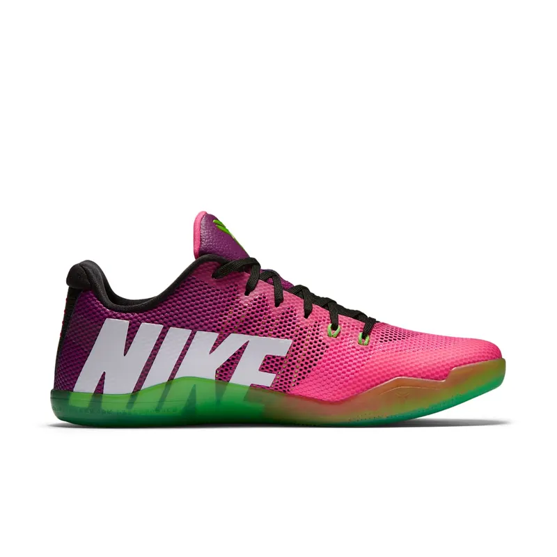 Nike Kobe 11 EM Low Mambacurial Pink Flash/Action Green-Red Plum (836183-635)
