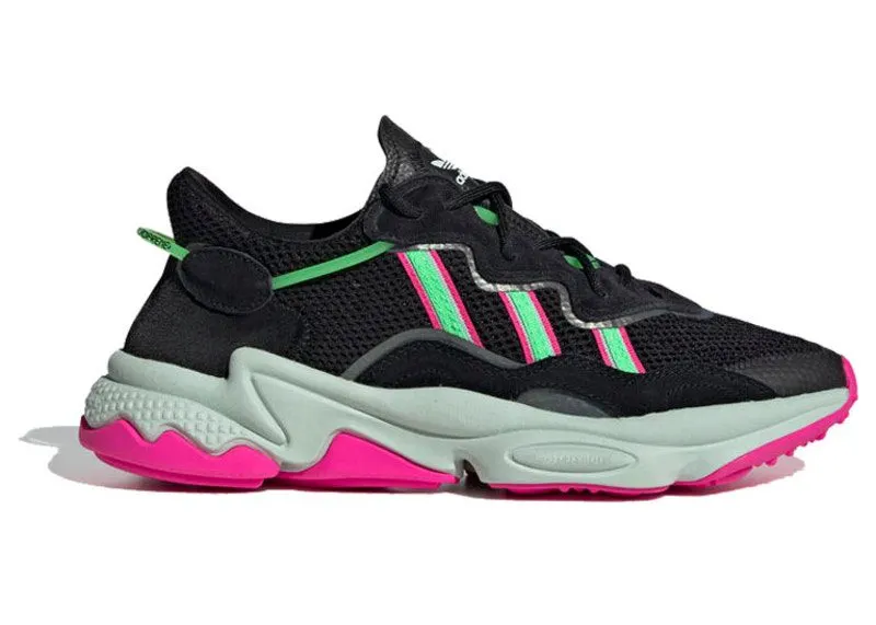adidas Ozweego Black Shock Lime Pink (EE5714)