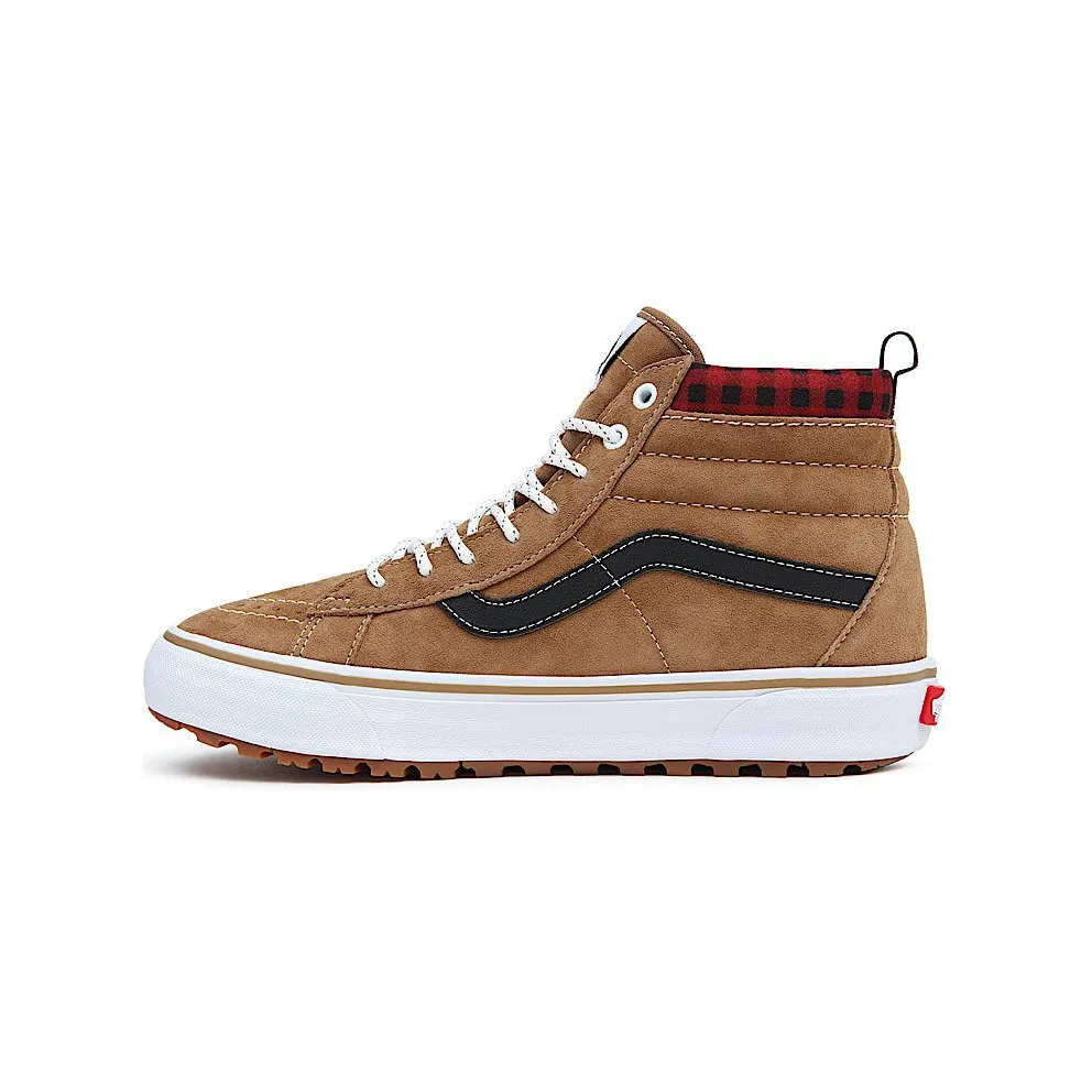 Vans Sk8-Hi MTE-1 Plaid Brown Red (VN0A5HZYY49)