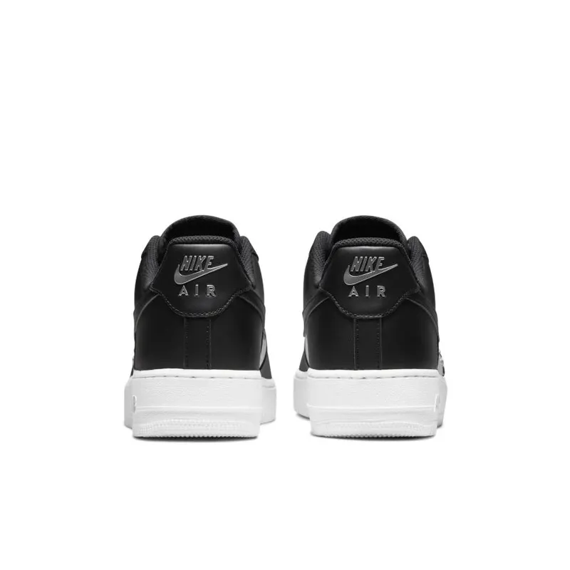 Nike Air Force 1 Low ’07 PRM Black White Metallic Silver (DA8571-001)