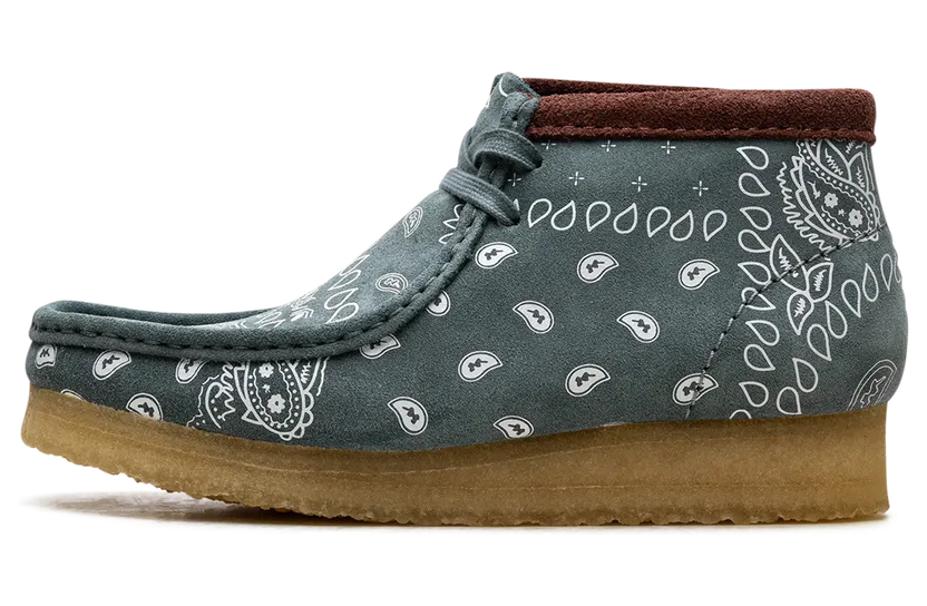 Clarks Wallabee Boot “Green Paisley Suede” (26168743)
