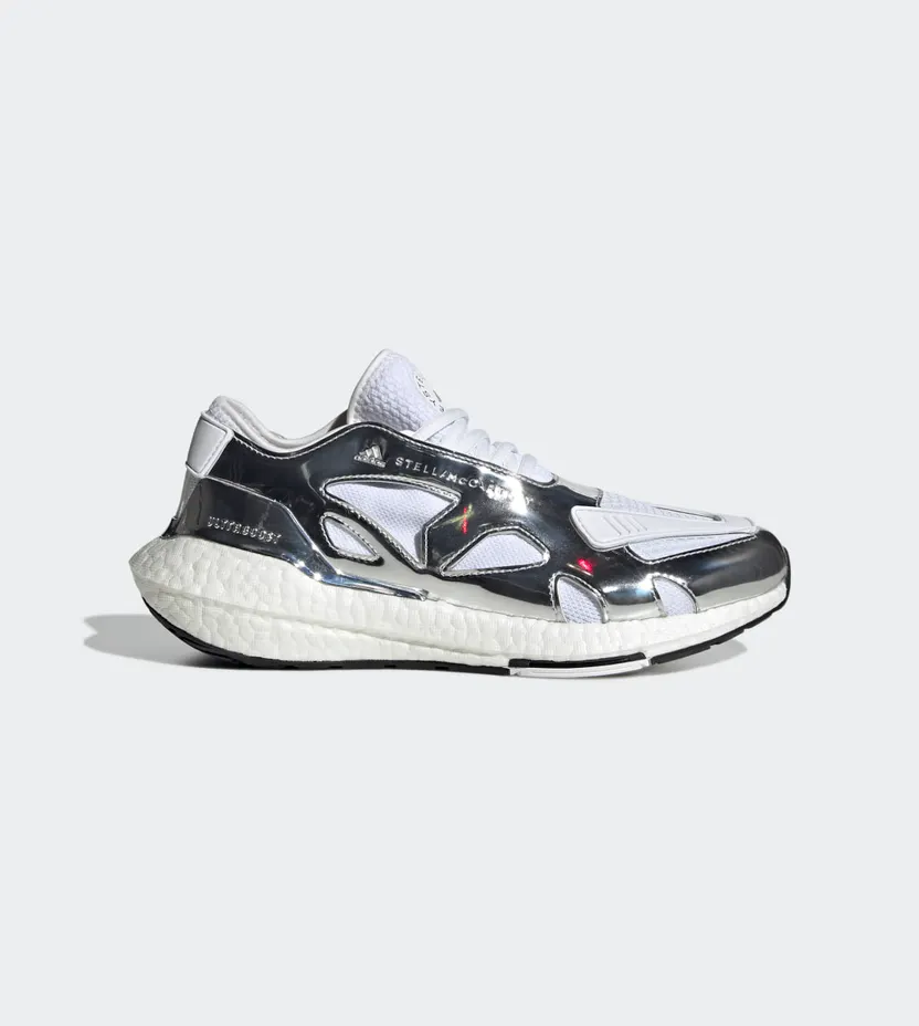 adidas adidas by Stella McCartney UltraBOOST 22 Silver Metallic / Cloud White / Core Black (GW8129)