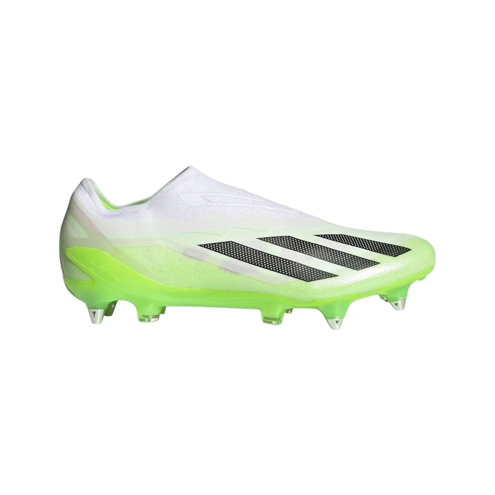 adidas X Crazyfast.1 Laceless SG Cloud White Core Black Lucid Lemon (IE6637)