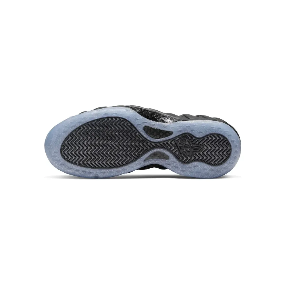 Nike Air Foamposite One All-Over Swoosh Black Black/Black-Metallic Silver (CV0369-001)