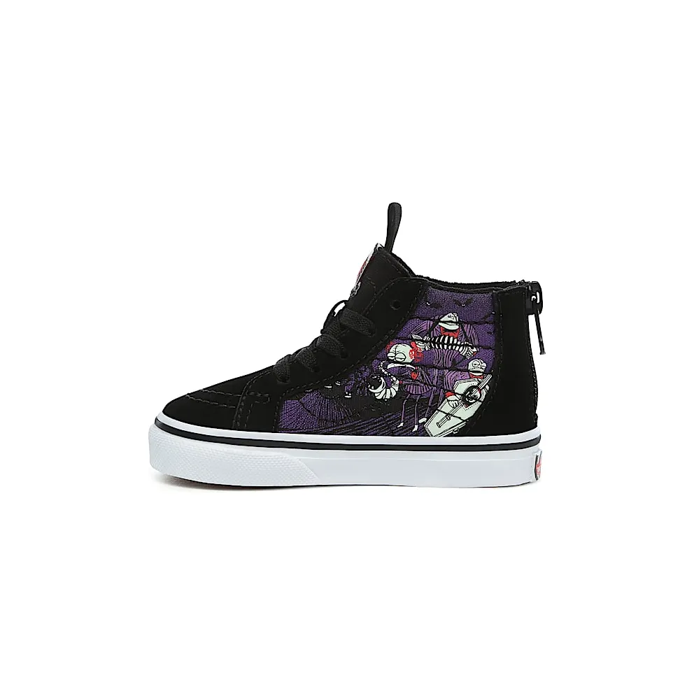 VANS Disney X Vans Sk8-hi Zip Shoes for Toddlers (Black)