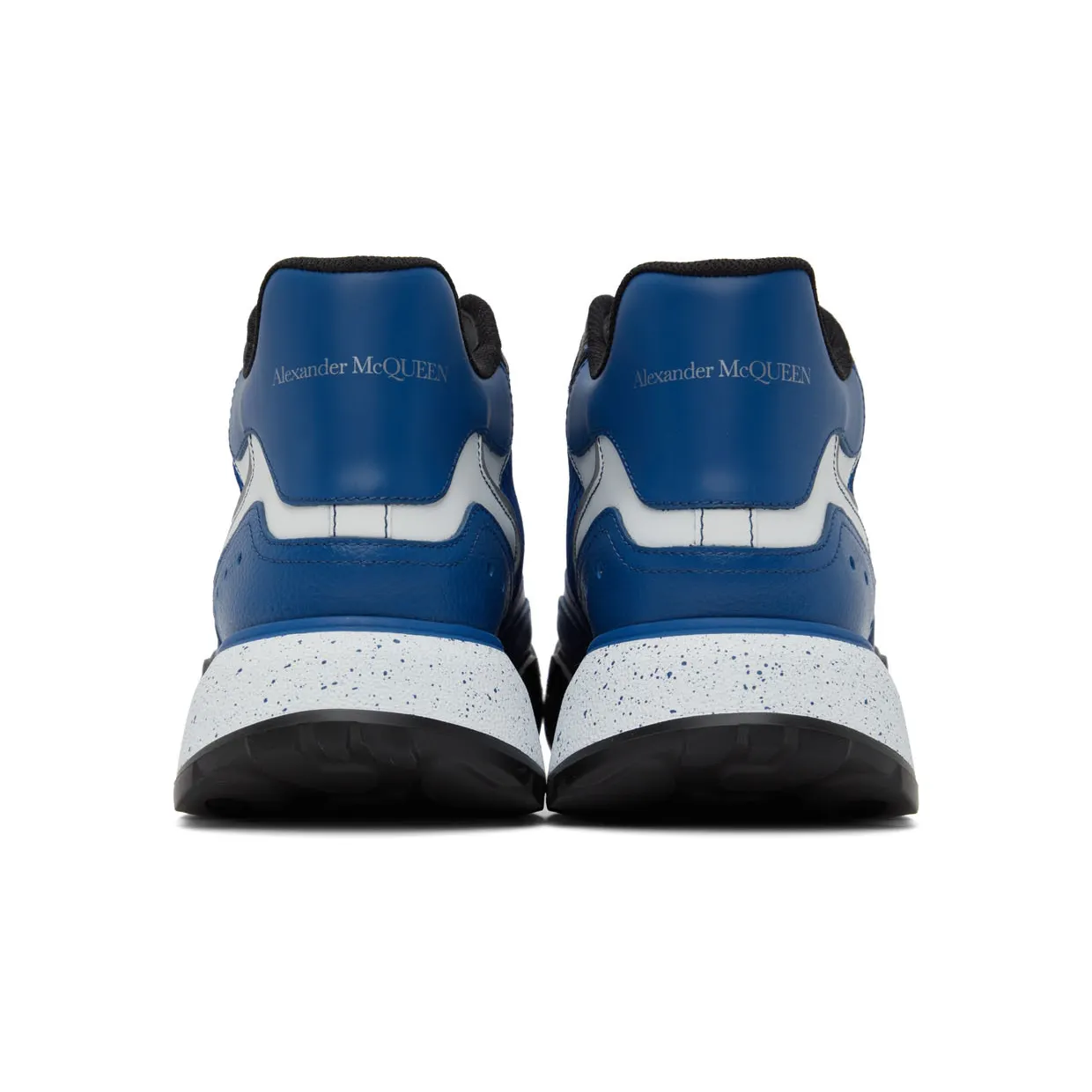 Alexander McQueen Blue & White Court Sneakers (705122WIBR2) (2)
