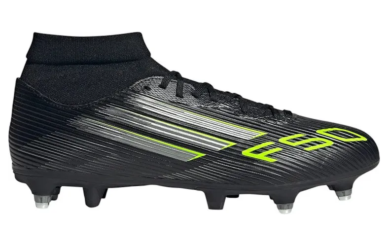 adidas F50 League Mid SG Core Black Iron Metallic Lucid Lemon (JI0889)